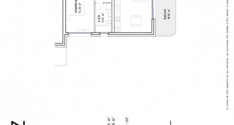 FOTI IMMO - Grand 2,5 pièces avec grand balcon de 18 m2. image 6