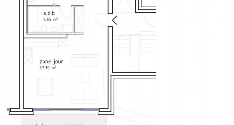FOTI IMMO - Bel attique de 3,5 pièces avec balcon de 13 m2. image 5