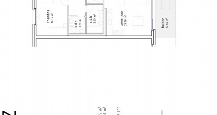 FOTI IMMO - Bel attique de 3,5 pièces avec balcon de 13 m2. image 6