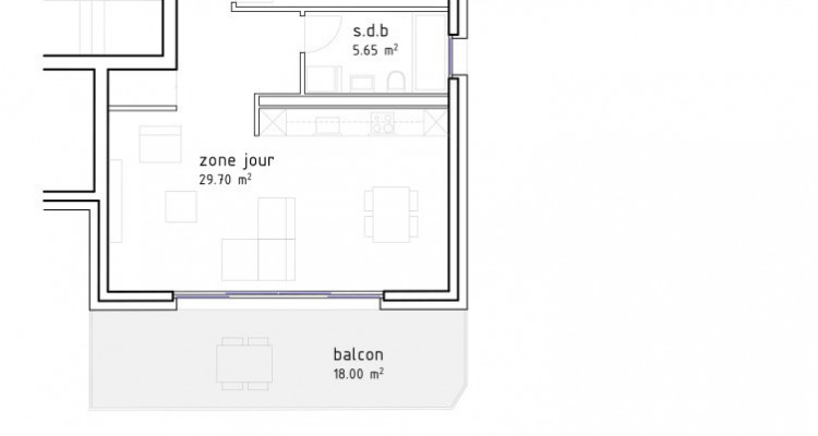 FOTI IMMO - Grand 2,5 pièces avec balcon de 18 m2. image 5