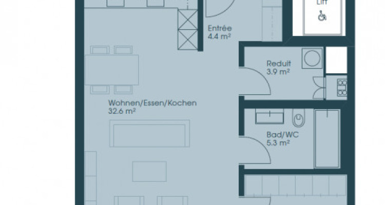Appartement Erlinsbach - 2 pièces image 1