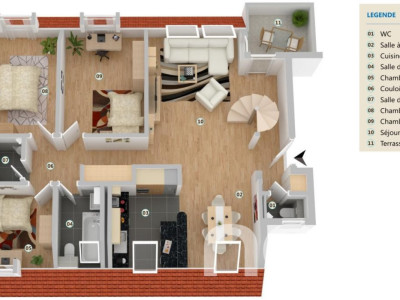 Bel appartement proche de toutes les commodités du centre de Gland image 9