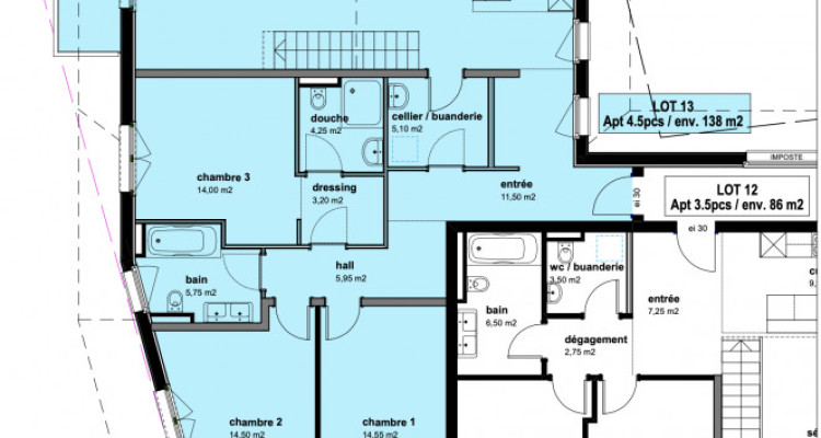 Appartement neuf de 4,5 pièces avec grande mezzanine. image 3