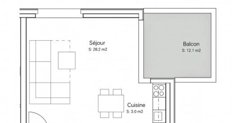 FOTI IMMO - Appartement de 1,5 pièce avec balcon. image 6