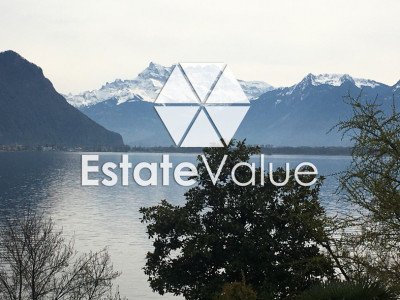 To sale terrace apartment with lake and Alps views in Montreux. image 1