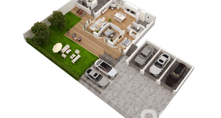 Projet de construction de 3 appartements avec terrasse et jardin privé image 5