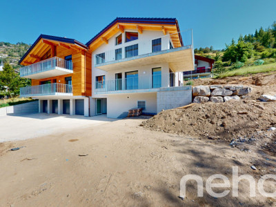 Neuwertige 3.5-Zimmer-Wohnung mit Terrasse und Bergblick in Erschmatt image 1