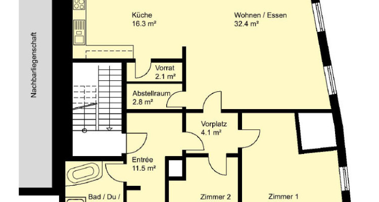 Charmante 3.5-Zimmer-Wohnung in historischem Riegelhaus in der Altstad image 11