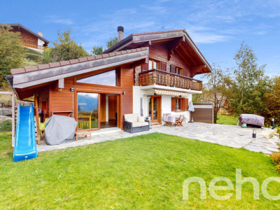 Maison individuelle rénovée avec piscine et vue imprenable à Arbaz image 1