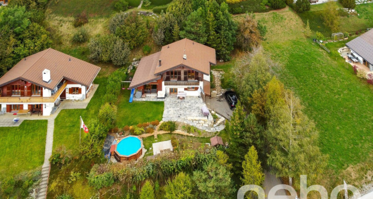 Maison individuelle rénovée avec piscine et vue imprenable à Arbaz image 3