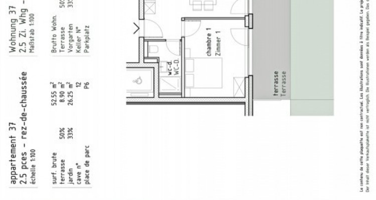 FOTI IMMO - Appartement de 2,5 pièces avec terrasse/jardin. image 3