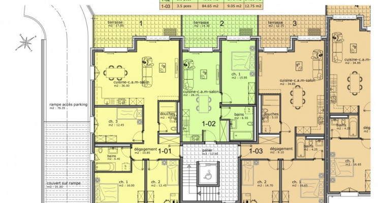SUR PLANS : Superbes appartements de 4.5 pièces avec grand extérieur image 9