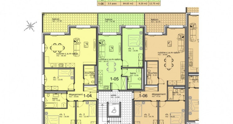 SUR PLANS : Superbes appartements de 4.5 pièces avec grand extérieur image 10
