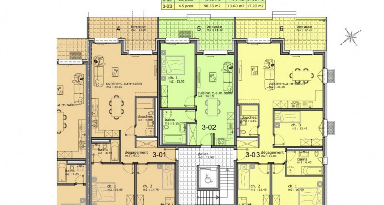 SUR PLANS : Superbes appartements de 4.5 pièces avec grand extérieur image 14