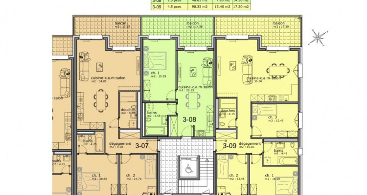 SUR PLANS : Superbes appartements de 4.5 pièces avec grand extérieur image 16