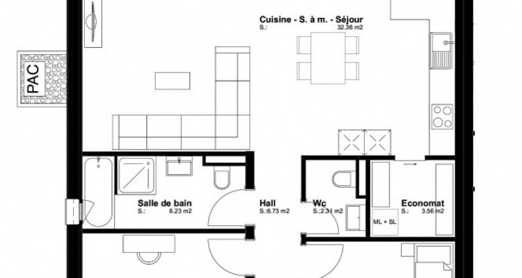 FOTI IMMO - Appartement neuf de 3,5 pièces avec terrasse/jardin. image 5