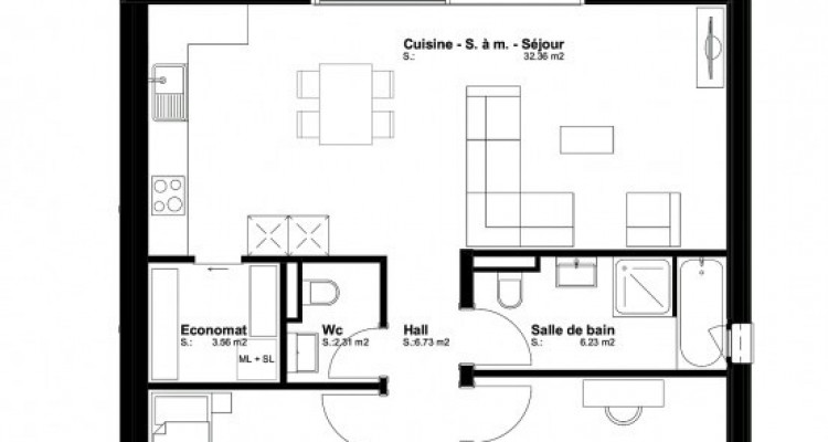 FOTI IMMO - Appartement neuf de 3,5 pièces avec terrasse/jardin. image 5