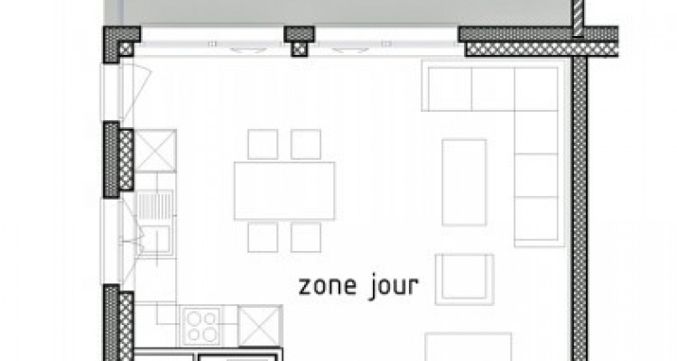 LOCATION VENTE - Bel appartement neuf de 2,5 pièces avec balcon. image 6