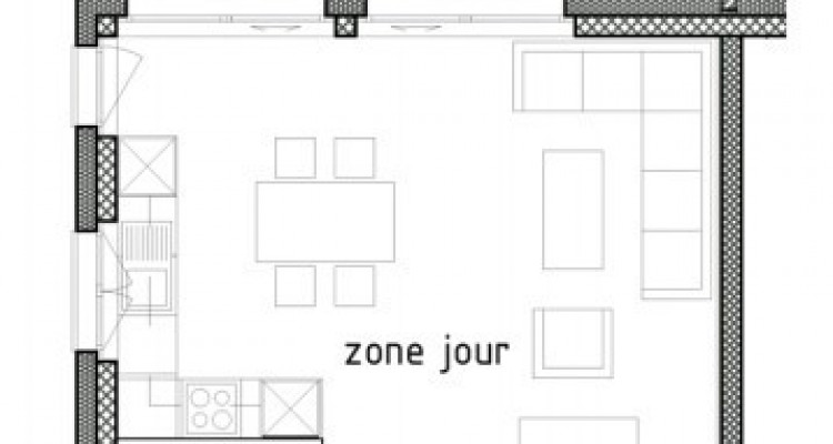 LOCATION VENTE - Bel appartement neuf de 2,5 pièces avec balcon. image 6