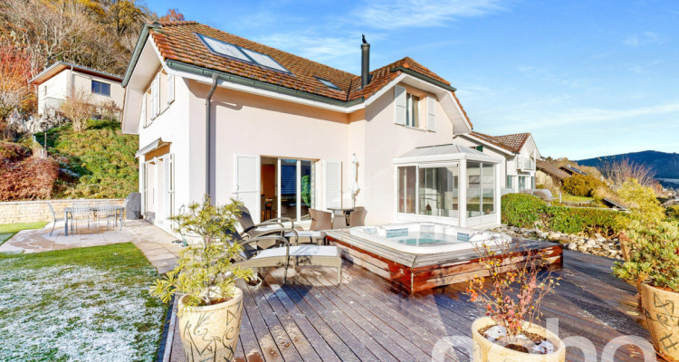 Sublime maison de 5.5p avec terrasse, vue et espace spa/cinéma de 80m2 image 2