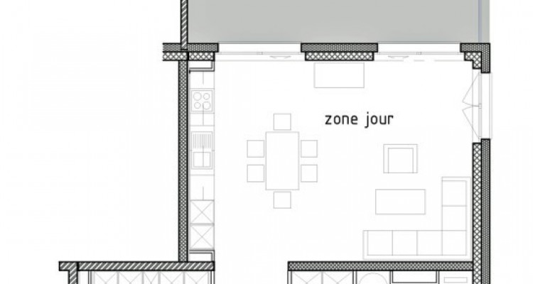 LOCATION VENTE - Bel appartement neuf de 3,5 pièces avec balcon. image 6