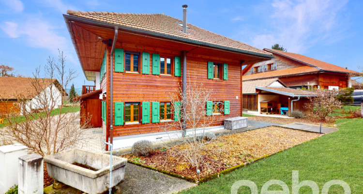 Au coeur de la Gruyère: Charmante maison jumelle dAngle avec jardin image 1