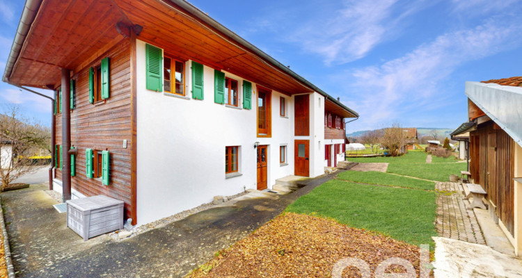 Au coeur de la Gruyère: Charmante maison jumelle dAngle avec jardin image 5