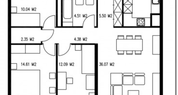 Appartement Fribourg - 4.5 pièces image 1