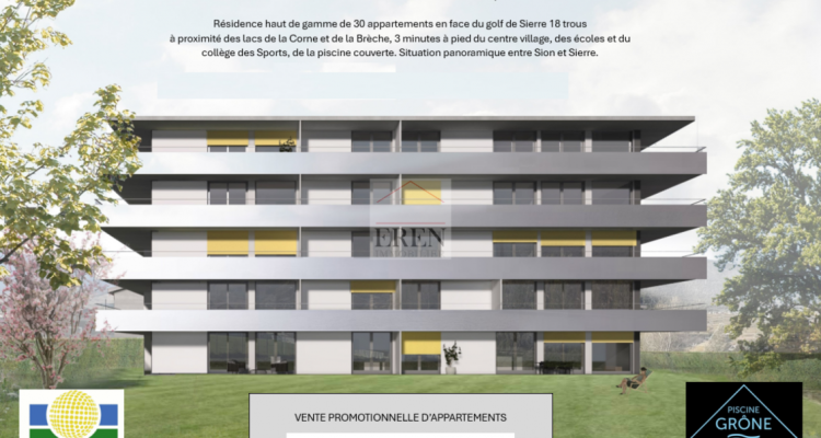 Appartement 3,5 pièces avec grand terrasse sud-est au 3ème et avant dernier étage à Grône image 13