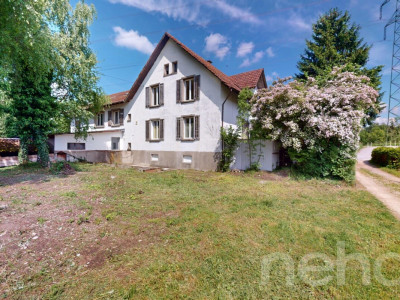 Zweifamilienhaus im Grünen mit 400 m² gewerblich nutzbarem Schuppen image 2