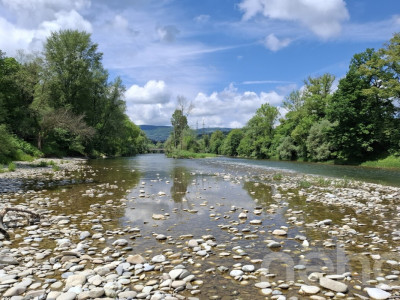 Zweifamilienhaus im Grünen mit 400 m² gewerblich nutzbarem Schuppen image 11