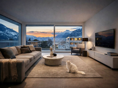 Attique exceptionnel 4,5 neuf avec vue panoramique et terrasse de 55 m2 sud-ouest image 1