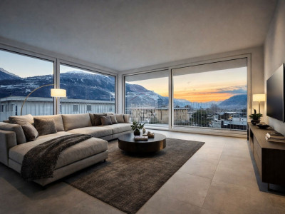 Attique exceptionnel 4,5 neuf avec vue panoramique et terrasse de 55 m2 sud-ouest image 7