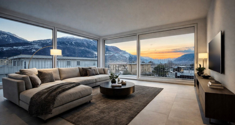 Attique exceptionnel 4,5 neuf avec vue panoramique et terrasse de 55 m2 sud-ouest image 7