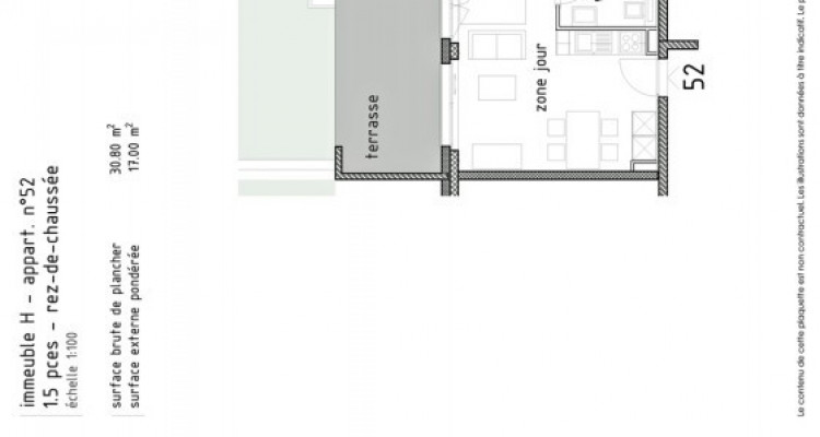 LOCATION VENTE - Joli studio neuf avec terrasse. image 5