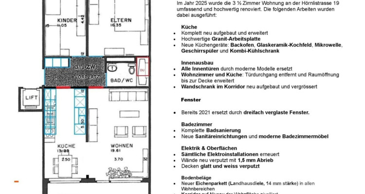 Frisch renovierte 3.5-Zimmer-Wohnung image 10