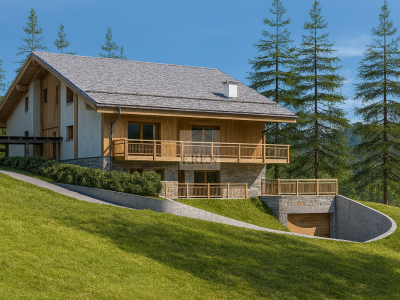 Magnifique appartement en duplex en attique 5 pièces neuf avec terrasse sud-ouest au centre de Crans-Montana image 8