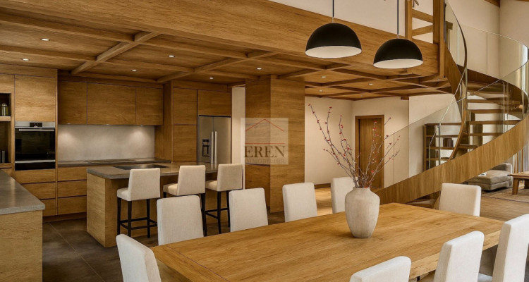 Magnifique appartement en duplex en attique 5 pièces neuf avec terrasse sud-ouest au centre de Crans-Montana image 3