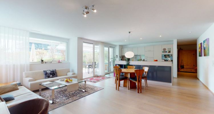 3 1/2 Zimmerwohnung im Parterre mit pflegeleichtem Garten image 3