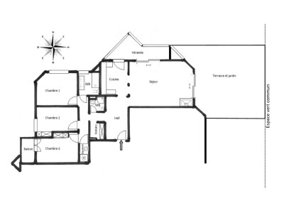 Magnifique ! Spacieux appartement de 4,5 pièces avec véranda, terrasse et jardin image 13
