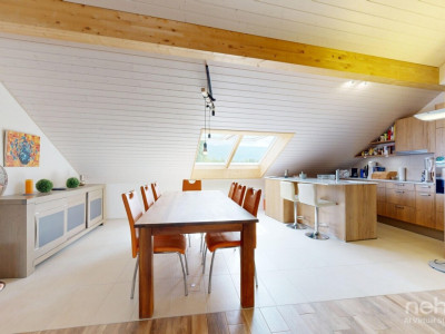 Magnifique attique avec volumes généreux et vue sur la verdure image 12