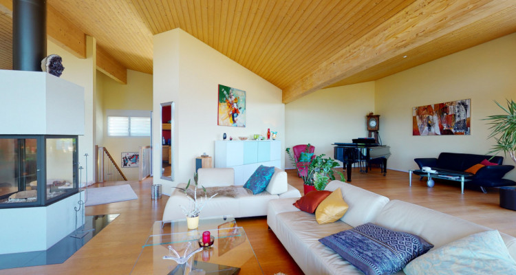 Exklusives Architektenhaus, optimale Berg-Seesicht und Schwimmteich image 7