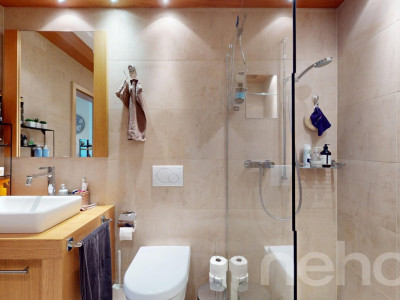 Appartement-terrasse lumineux et élégant avec vue à Gampelen image 9