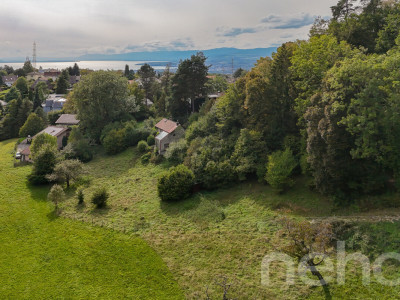 TERRAIN CONSTRUCTIBLE AVEC PROJET POUR 2 LOGEMENTS + ZONE VERTE image 1