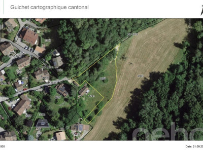 TERRAIN CONSTRUCTIBLE AVEC PROJET POUR 2 LOGEMENTS + ZONE VERTE image 3