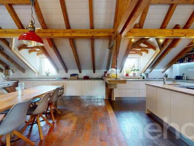 Un loft sous les toits! duplex mansardé au charme incomparable image 4