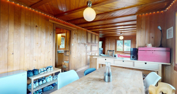 Chalet avec vue panoramique montagnes et lac aux Giettes image 12