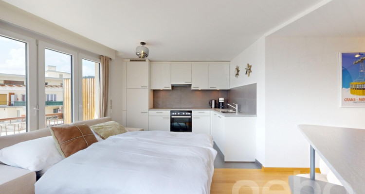 Superbe studio ensoleillé à Crans-Montana image 2