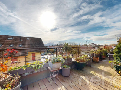 Bel attique rénové avec terrasse et belle hauteur sous plafond image 8