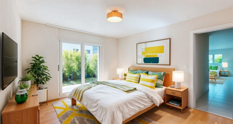 Bel appartement lumineux de 4.5 pièces avec terrasse et jardin image 5